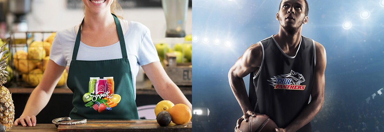 促销服装，工作服和运动服装