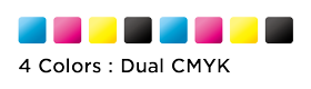 4种颜色：双CMYK